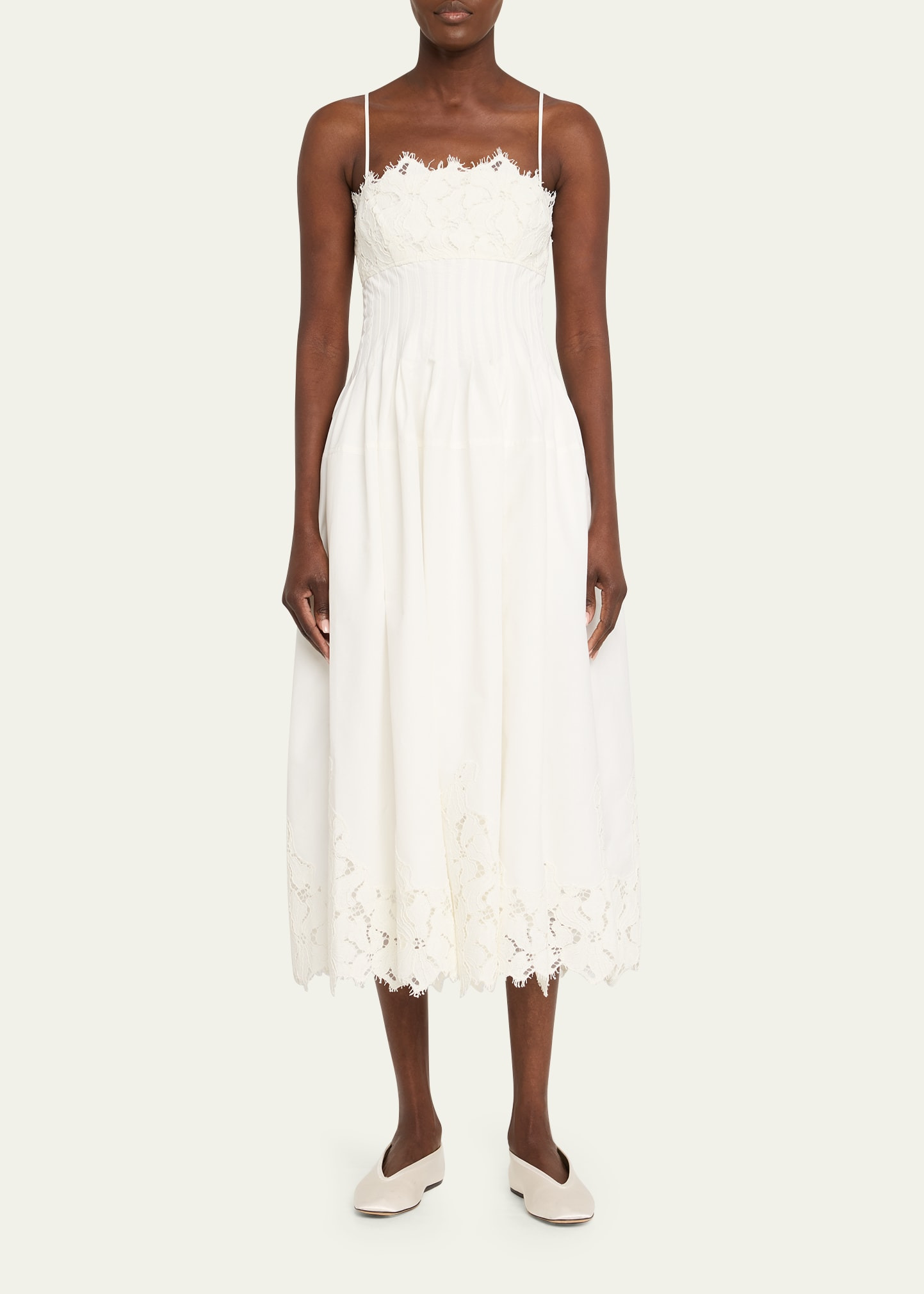 Lilianna Sleeveless Lace Midi Dress - 2