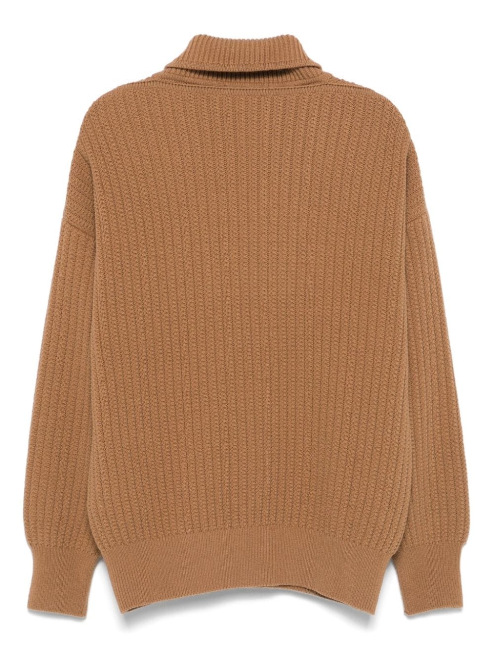 split-neck sweater - 2