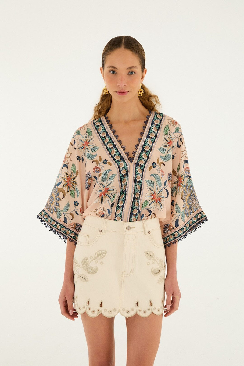 Off-White Canva Scallop Richelieu Skirt 1