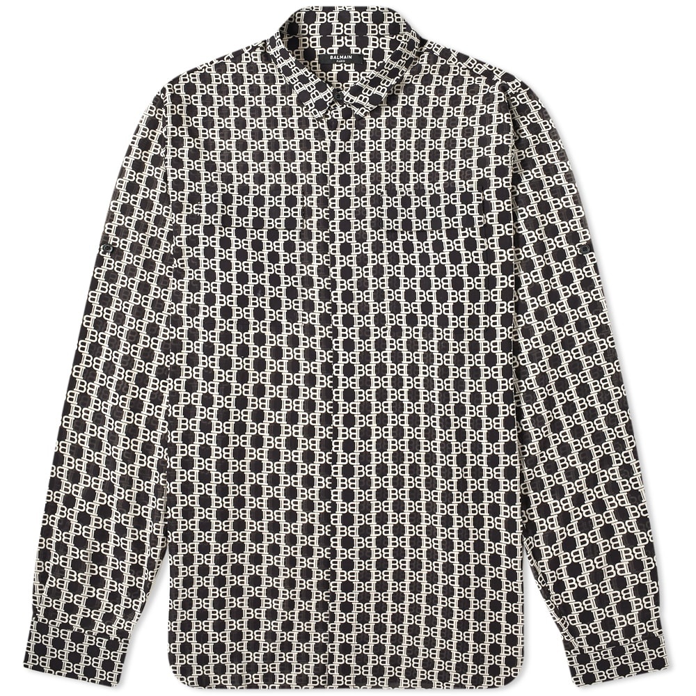 Balmain Monogram Oversized Shirt - 1