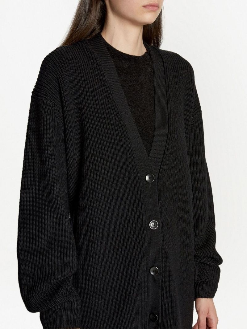 oversize wool cardigan - 5