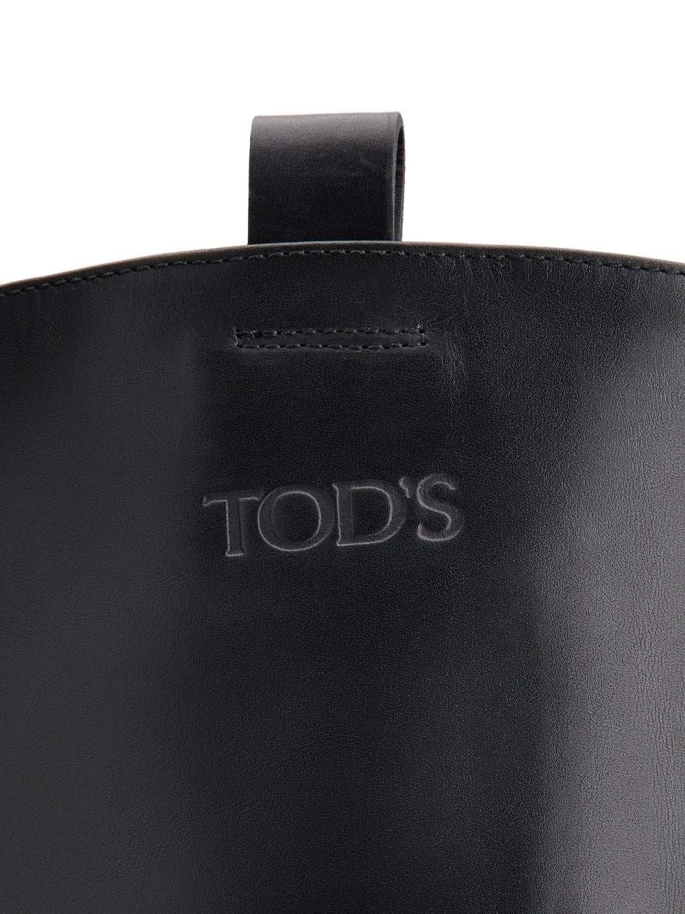 round-toe leather boots - 5