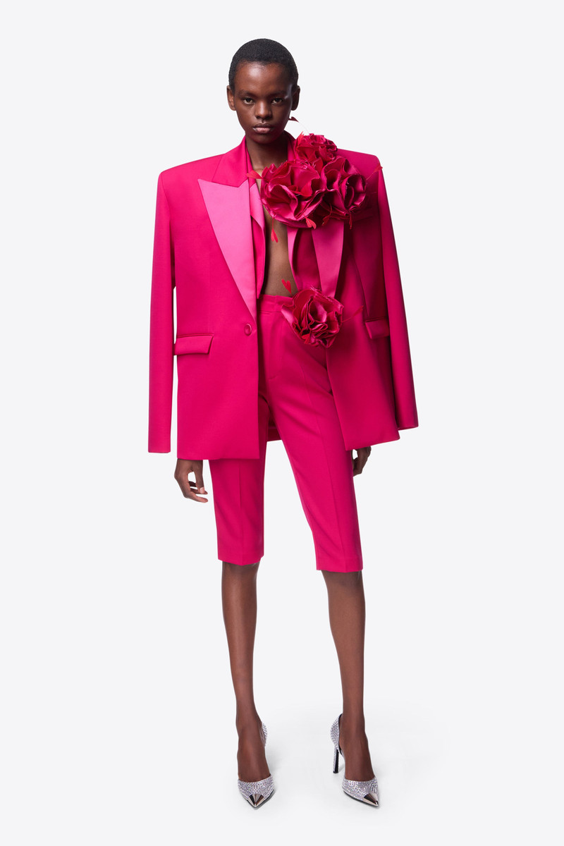 FLOWER CORSAGE CROPPED BLAZER 7