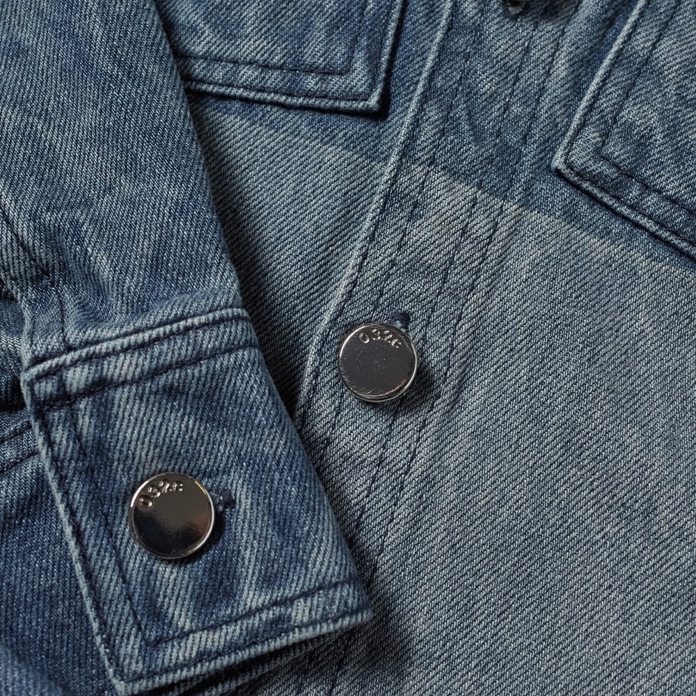 032c Panel Detail Denim Overshirt - 2