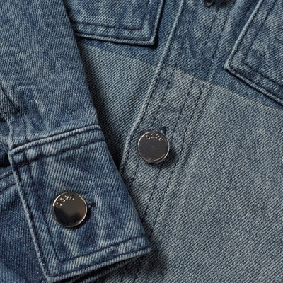 032c 032c Panel Detail Denim Overshirt outlook