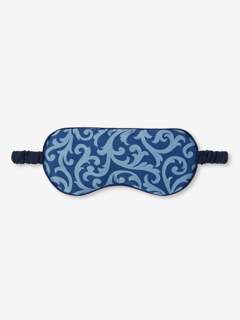 Eye Mask Verona 63 Silk Jacquard Navy 1
