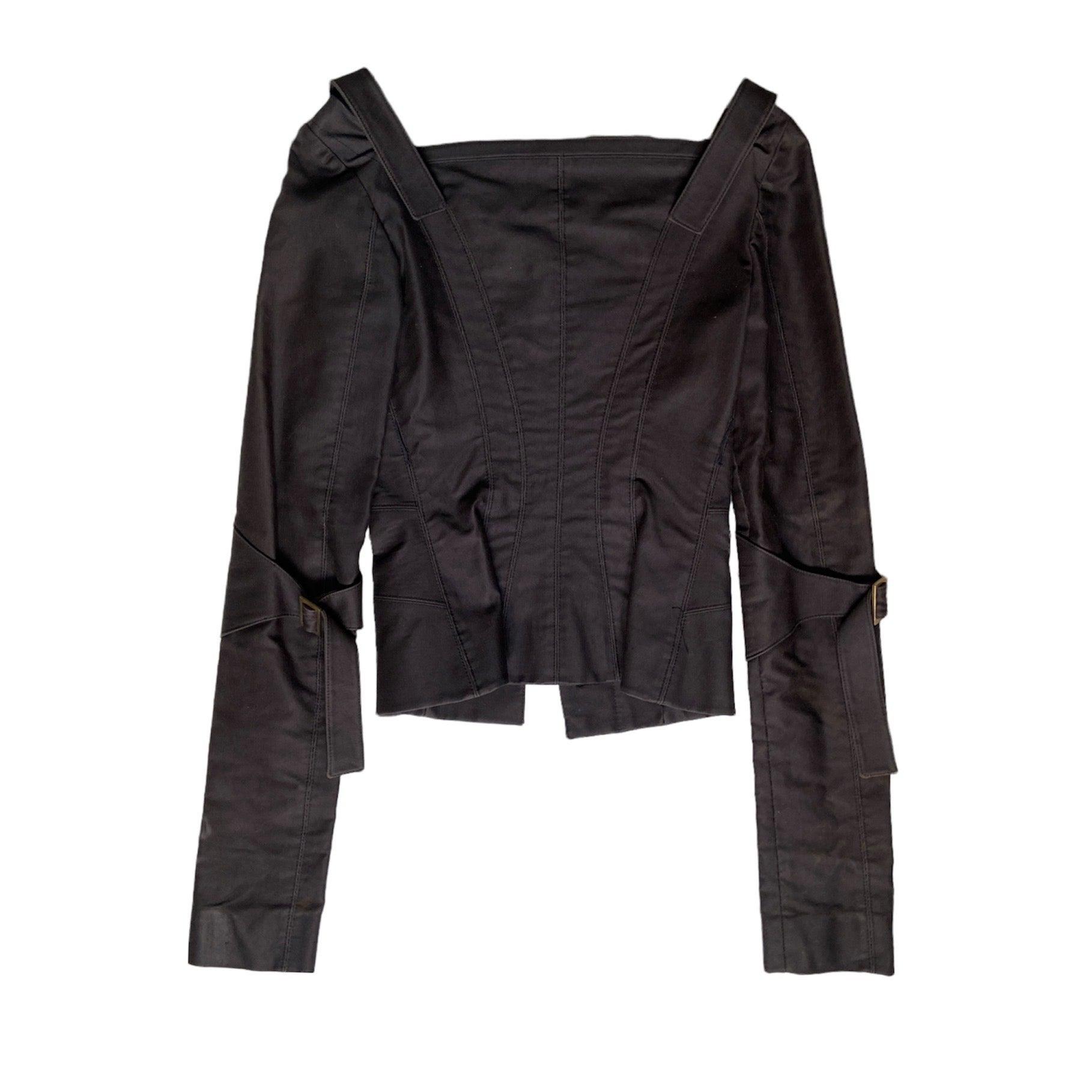 Gucci by Tom ford 2003 off shoulder corset bondage top 42 - 5