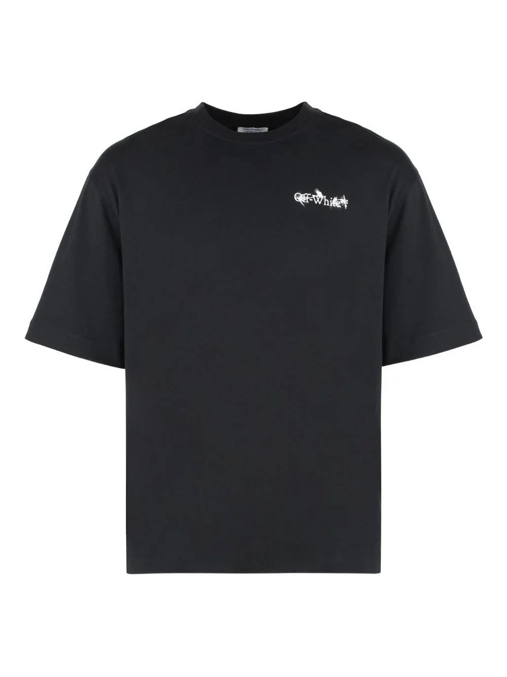 floral-print crew-neck T-shirt - 1