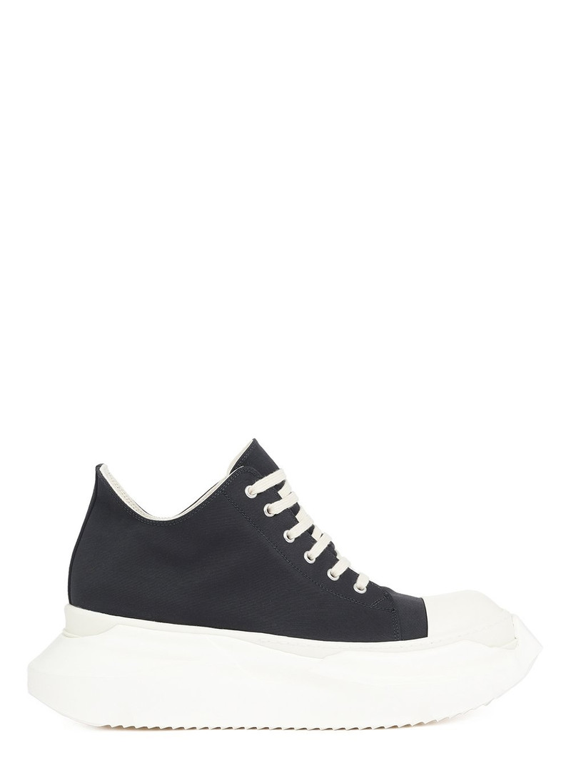 Rick Owens DRKSHDW Denim Twill Abstract Low Sneak Sneaker - 1