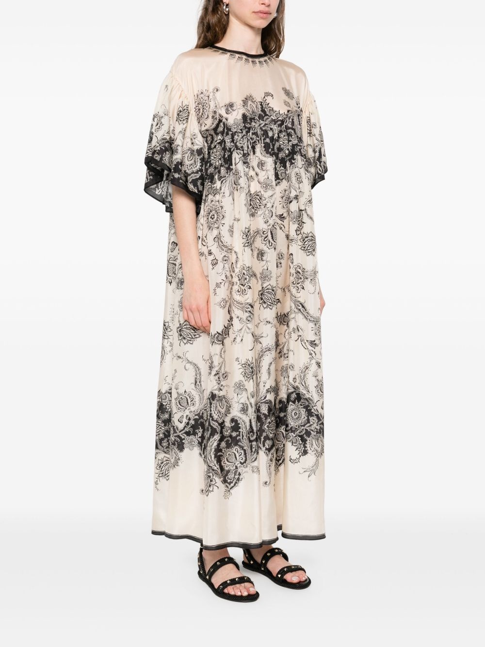 paisley-print maxi dress - 3