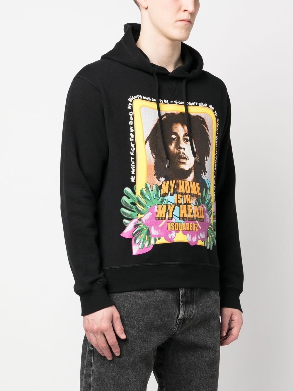 Bob Marley long-sleeve hoodie - 3