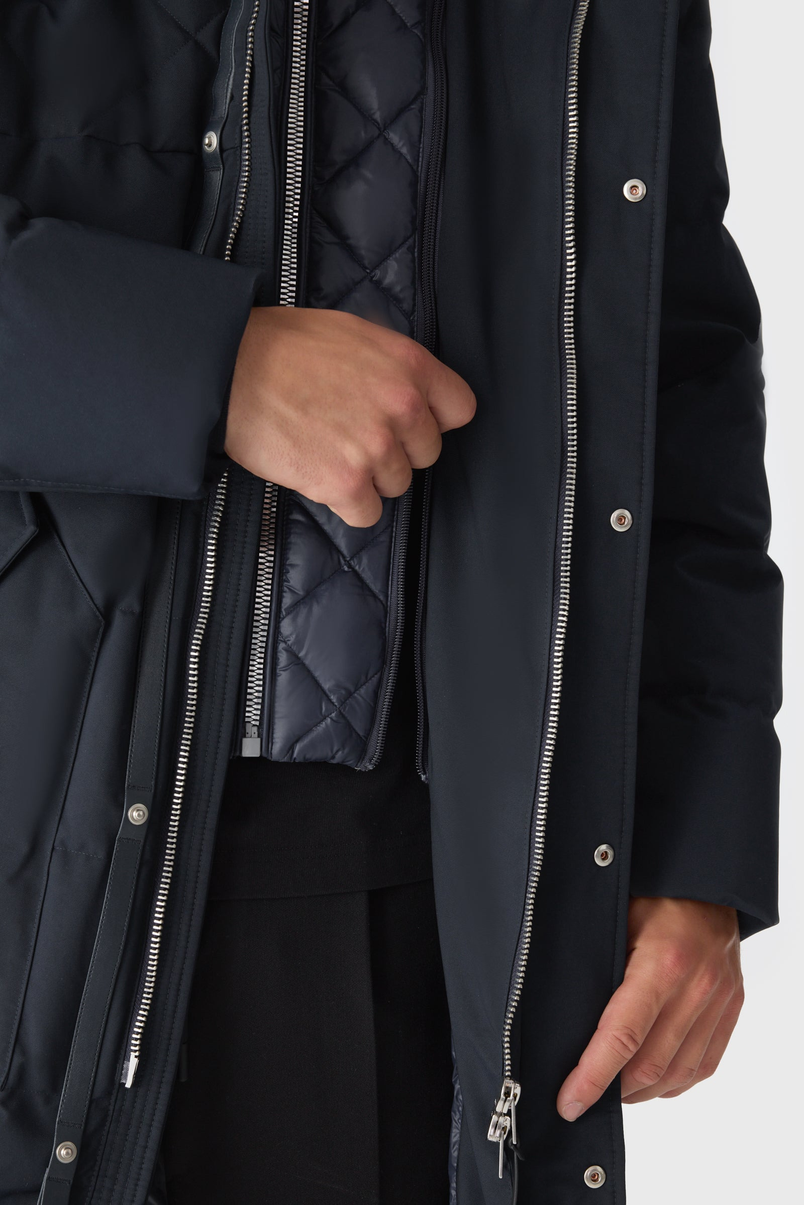 WERNER-Z Quilted Down Parka With Removable Bib - 5