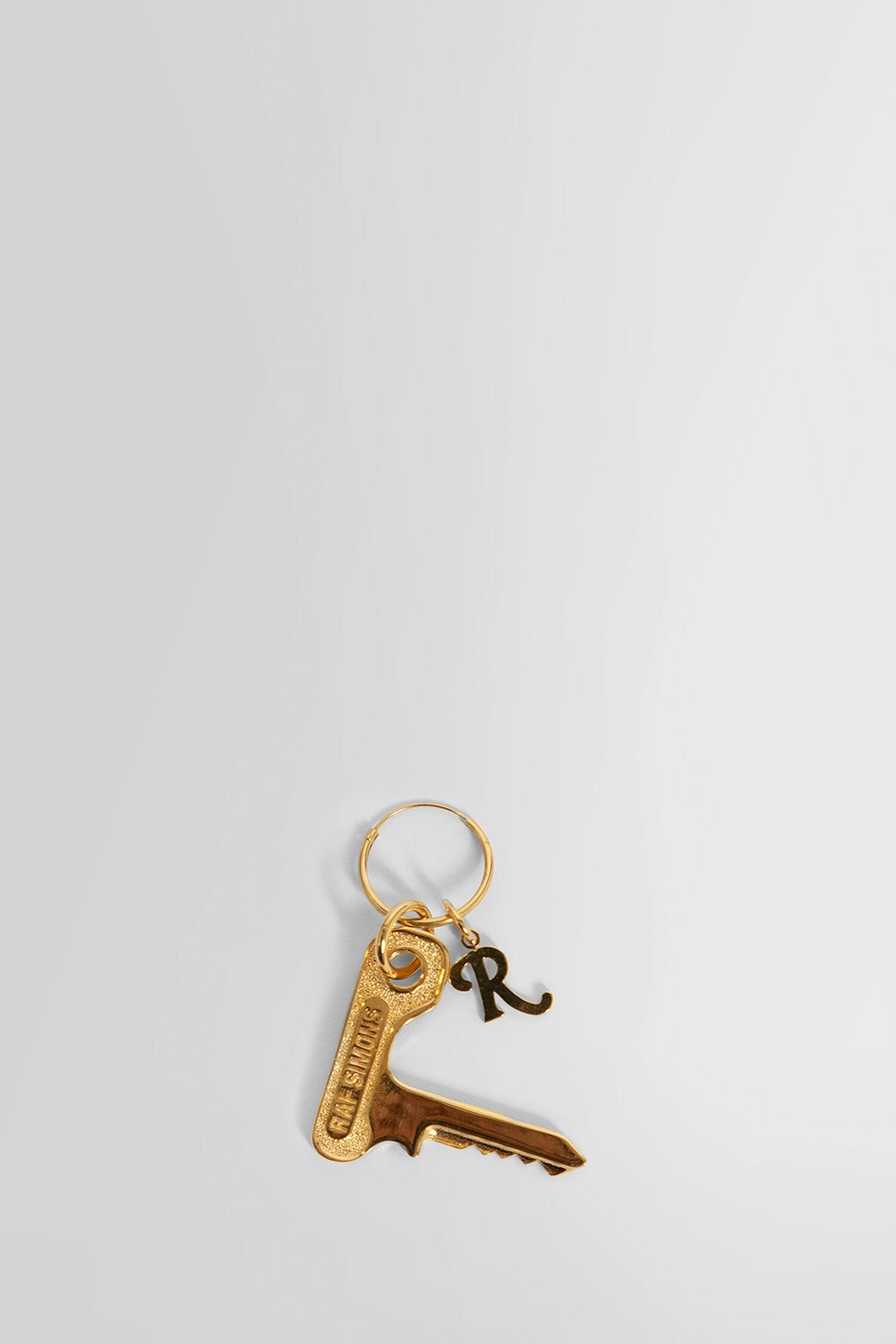 RAF SIMONS MAN GOLD EARRINGS - 1