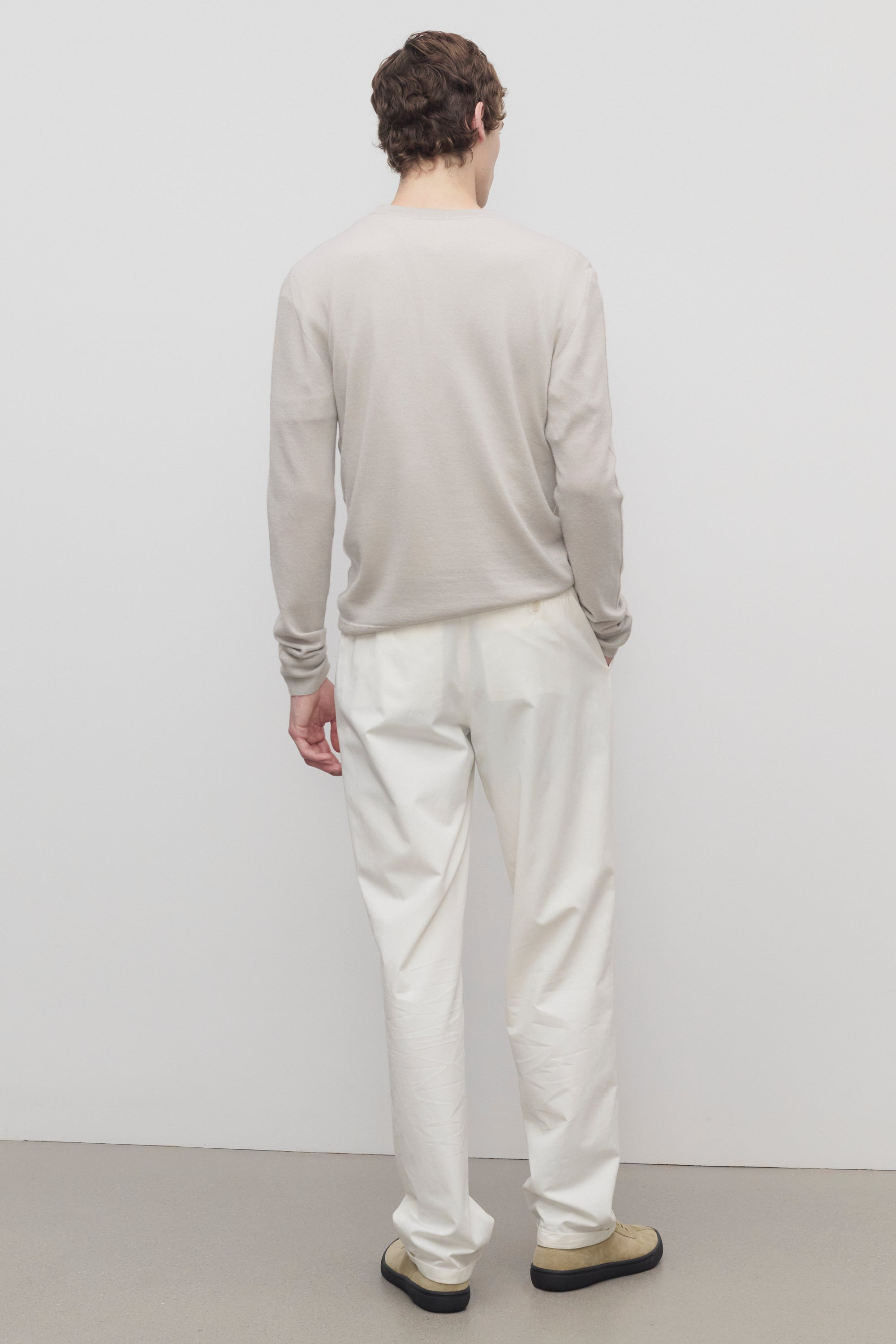Belamy Pant in Cotton and Cashmere - 5