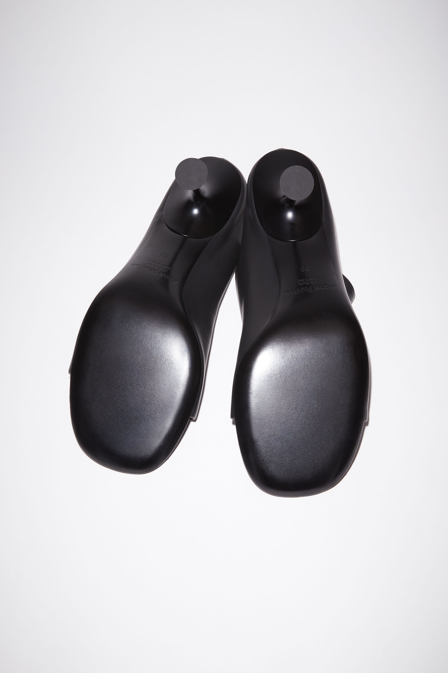 Leather mules - Black - 3