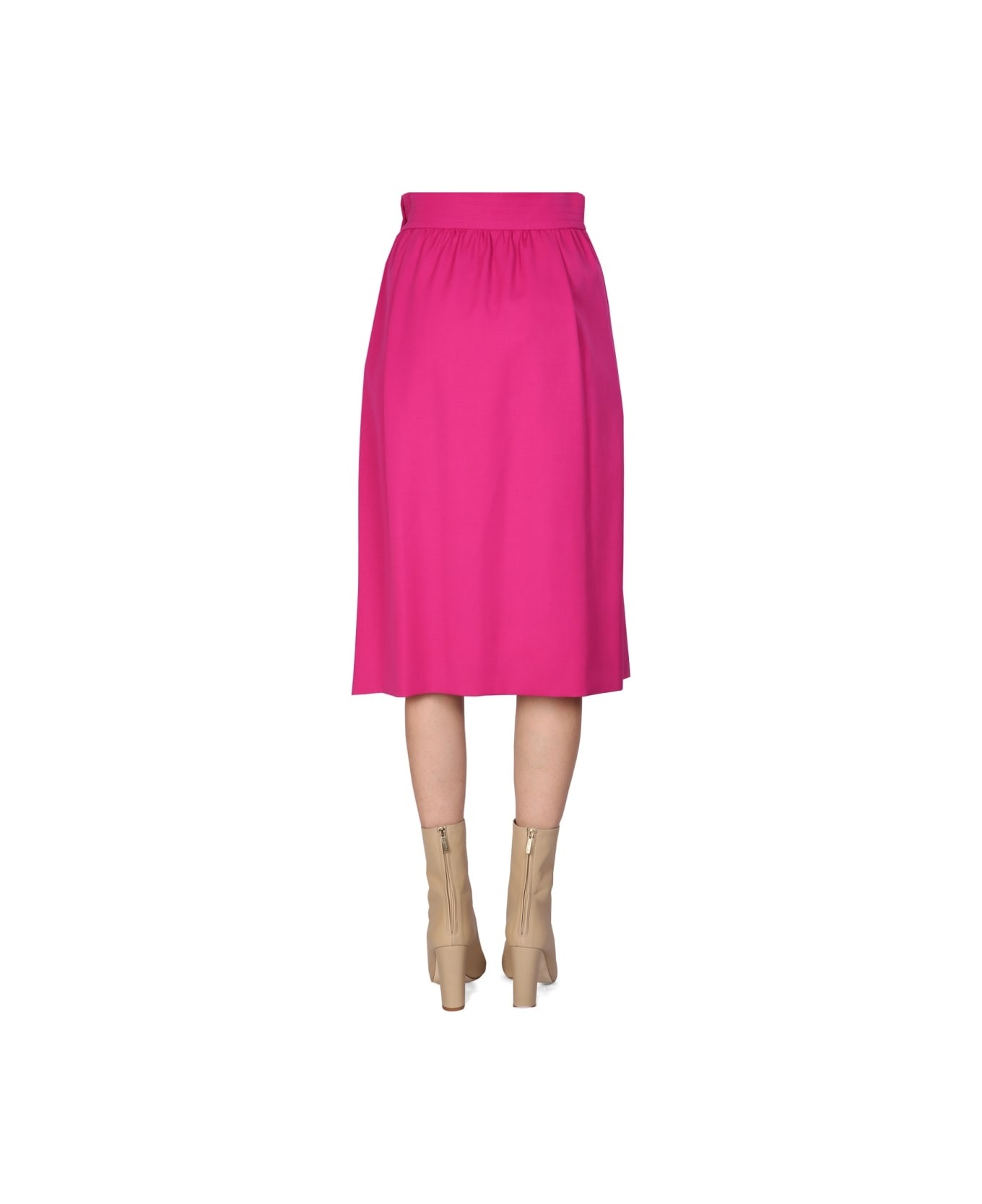 Flared Midi Skirt - 4