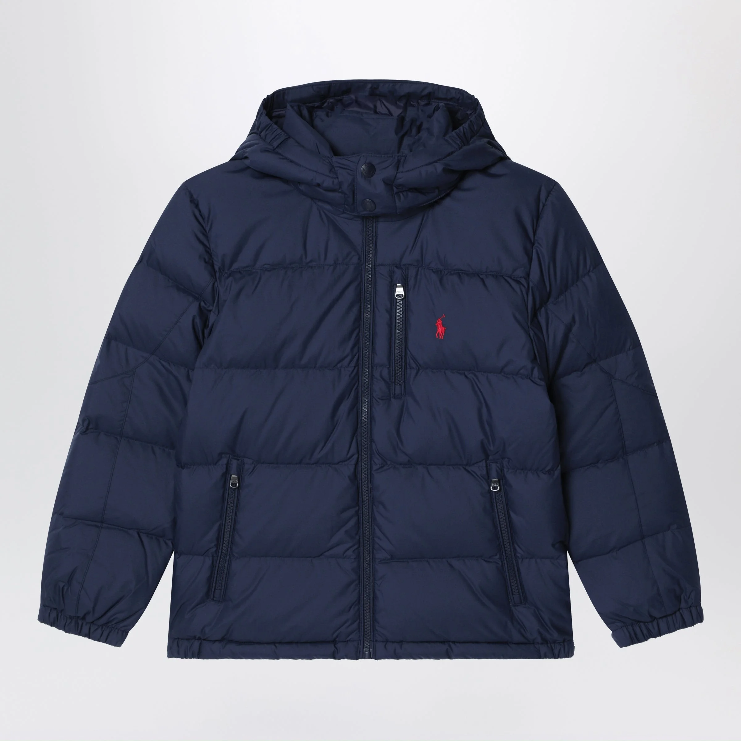Navy blue zip-up jacket - 1