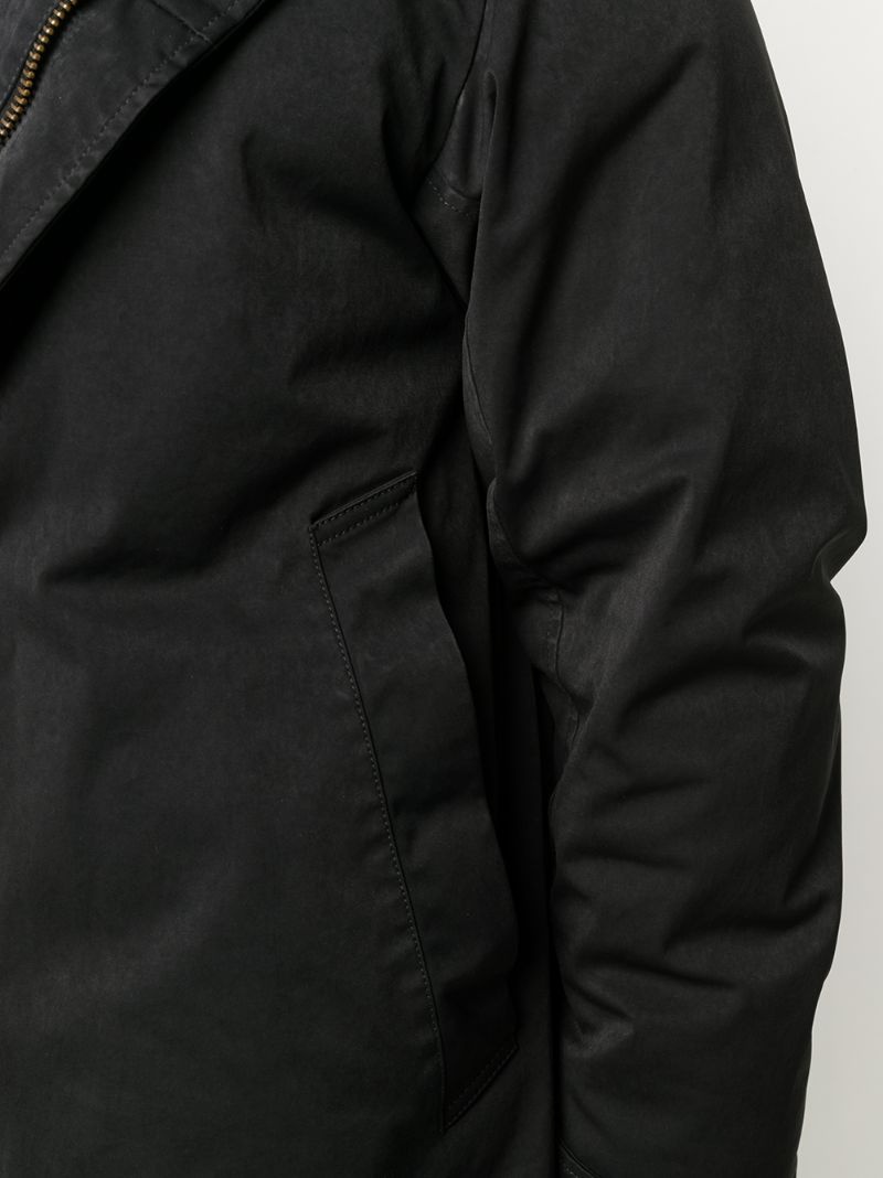 zip-up hooded coat - 9