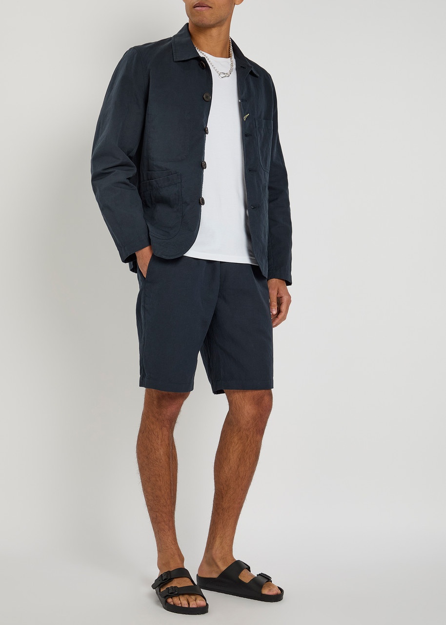 Universal Works Bakers Linen-blend Overshirt Jacket - 4