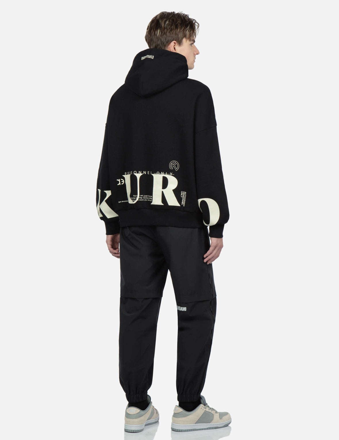 Logo Print Oversized Hoodie - 4