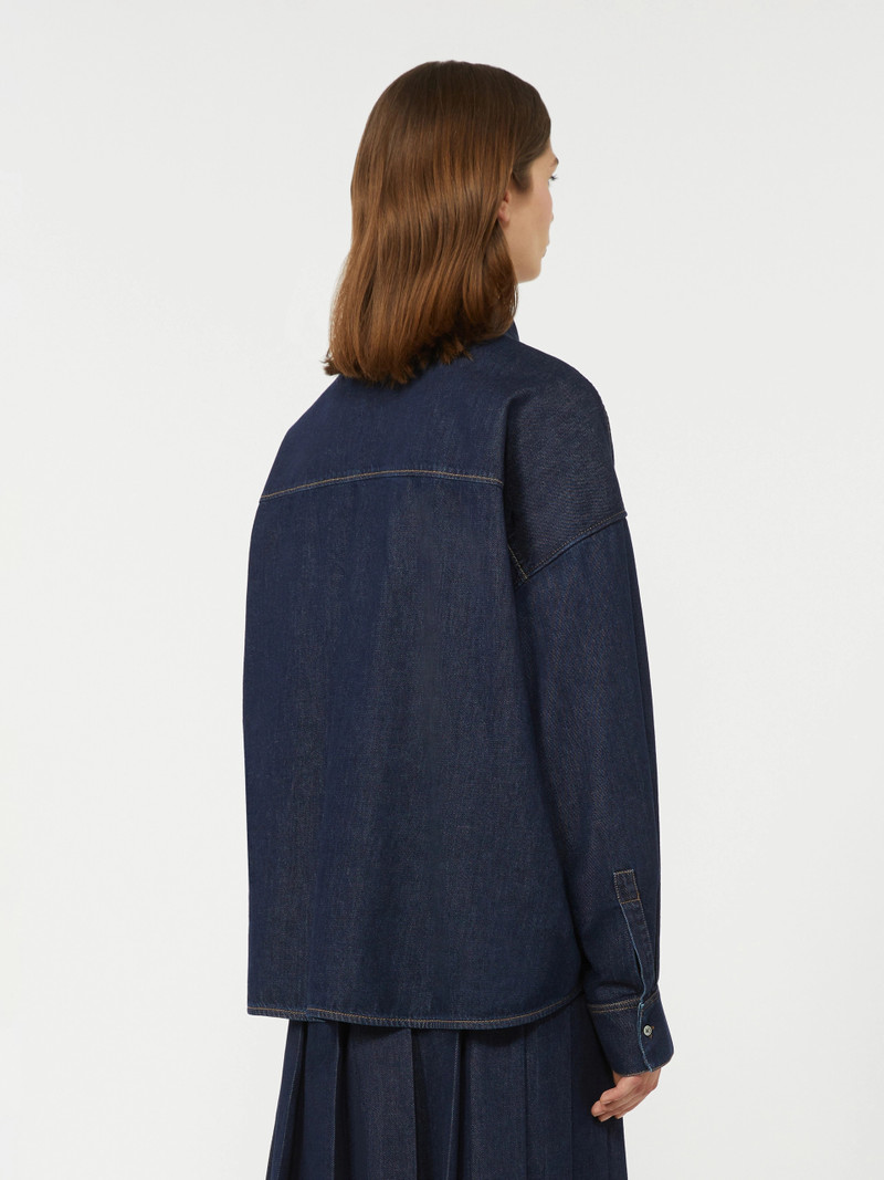 FOGGIA Cotton denim shirt - NAVY 4