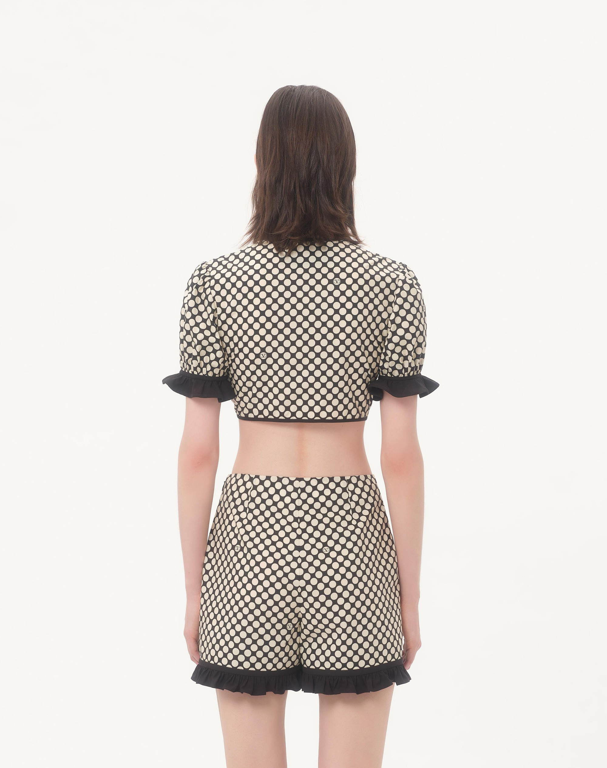 POPLIN TOP WITH PLUS DE POIS PRINT - 6