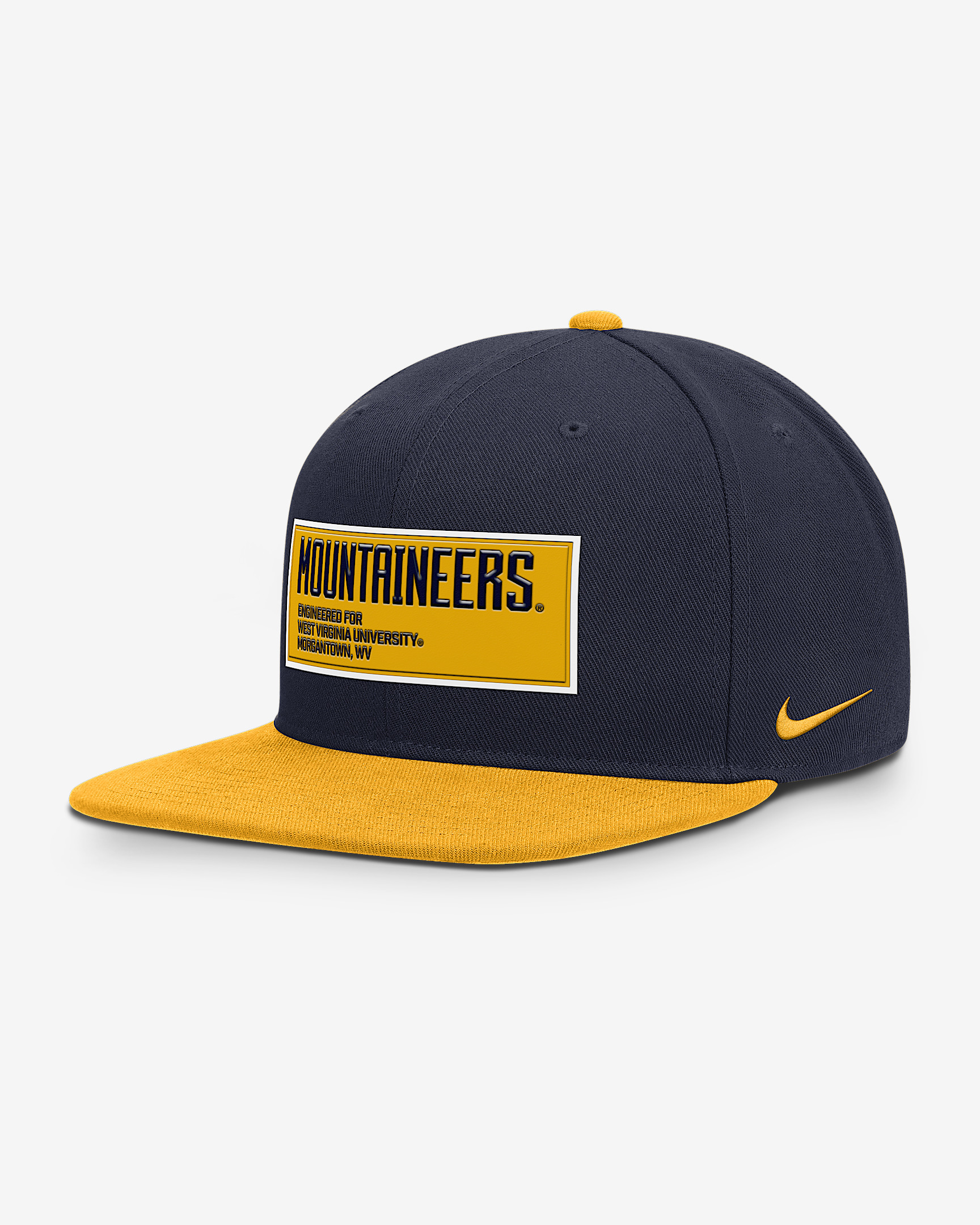 West Virginia On-Field Pro Men's Nike Dri-FIT College Adjustable Hat - 1