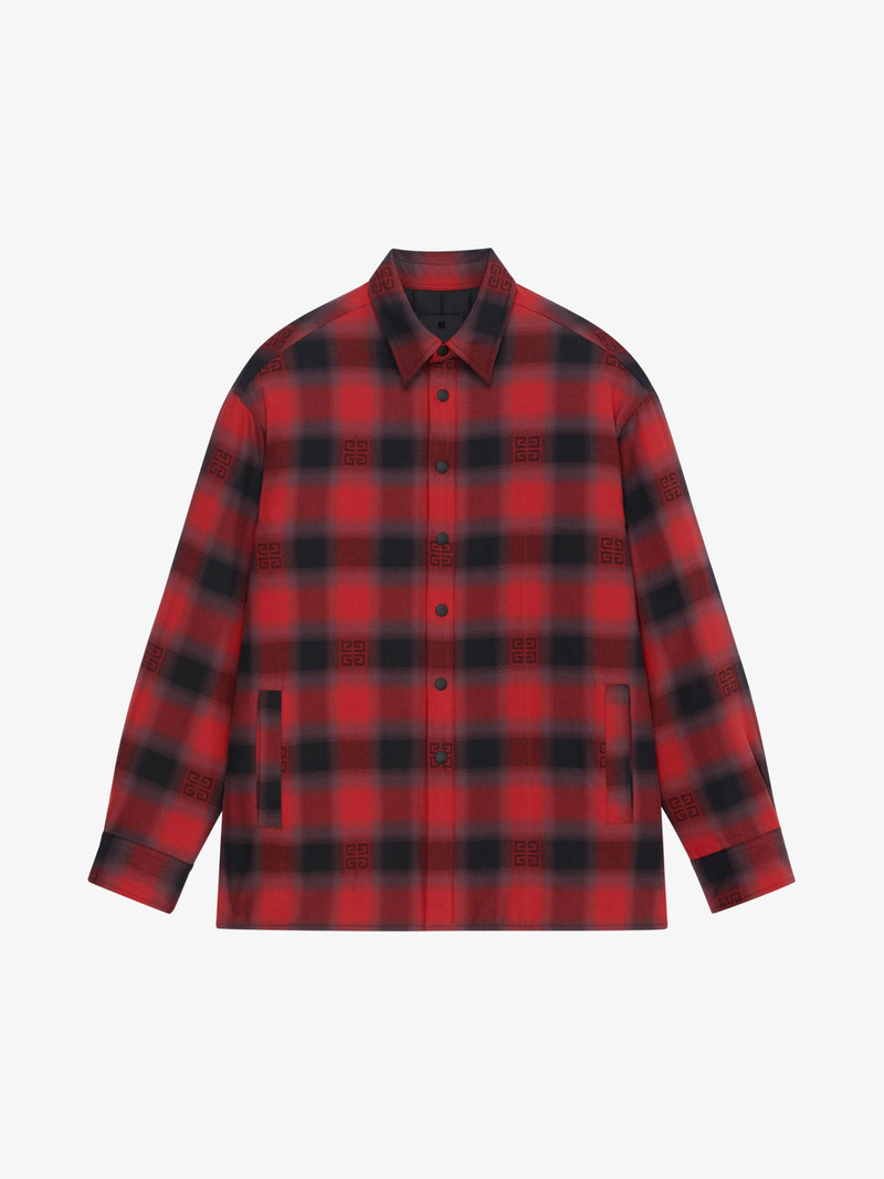 OVERSHIRT IN 4G CHECKED QUILTED FLANNEL - 1