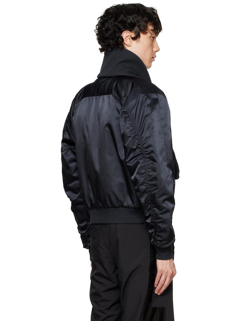 Navy Scarf Bomber Jacket 3