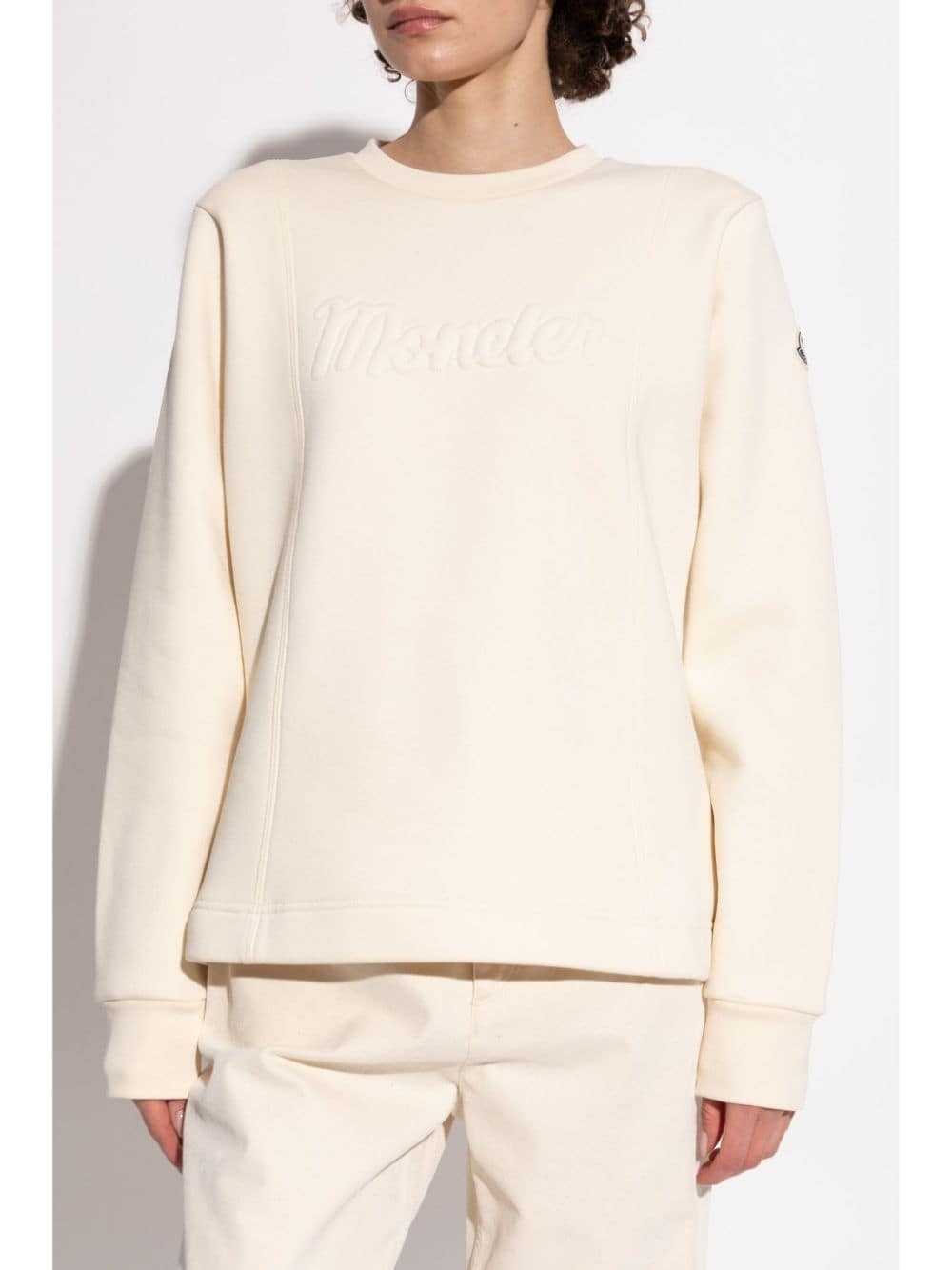 logo-patch sweatshirt - 3
