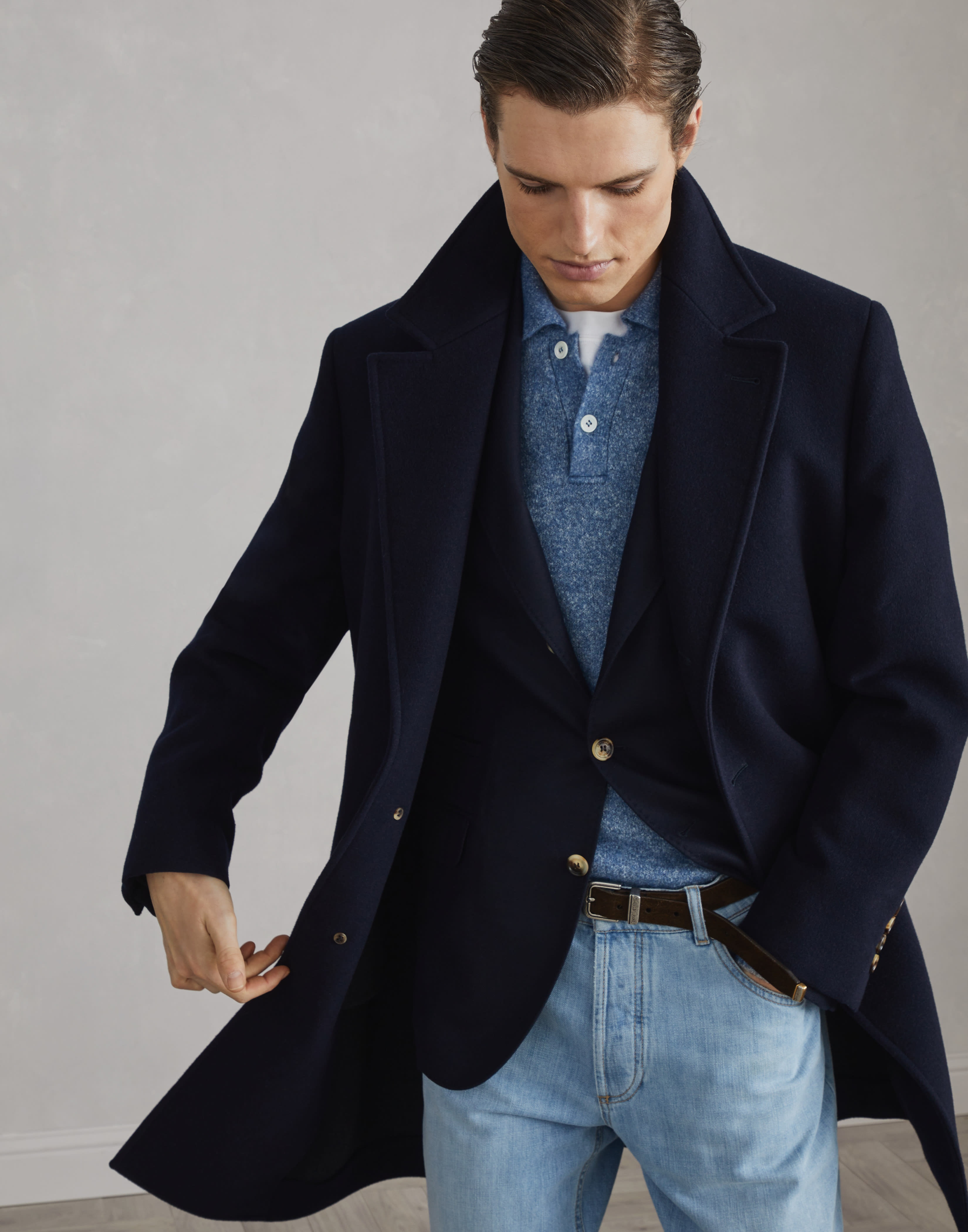 Wool double beaver cloth coat - 4
