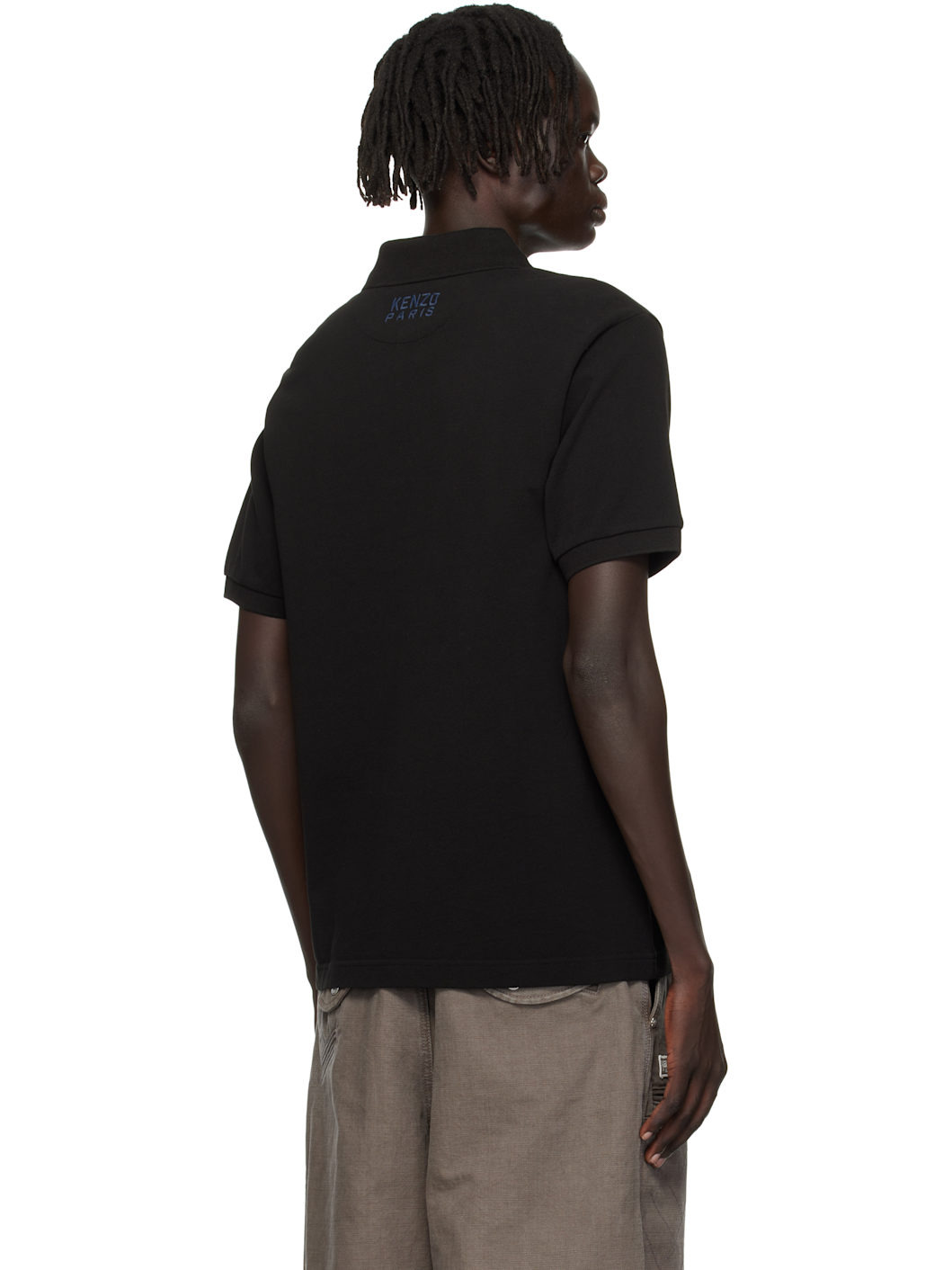 Black Kenzo Paris 'KENZO Happy Tiger' Slim Polo - 3