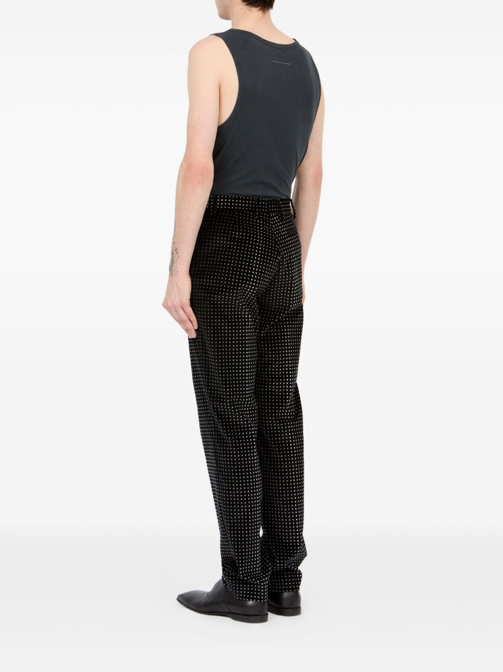 star-print tailored trousers - 5