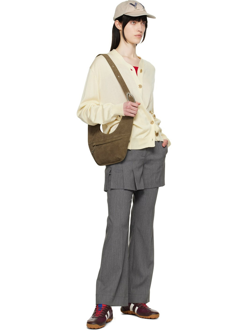 OPEN YY Yellow Twisted Placket Cardigan outlook