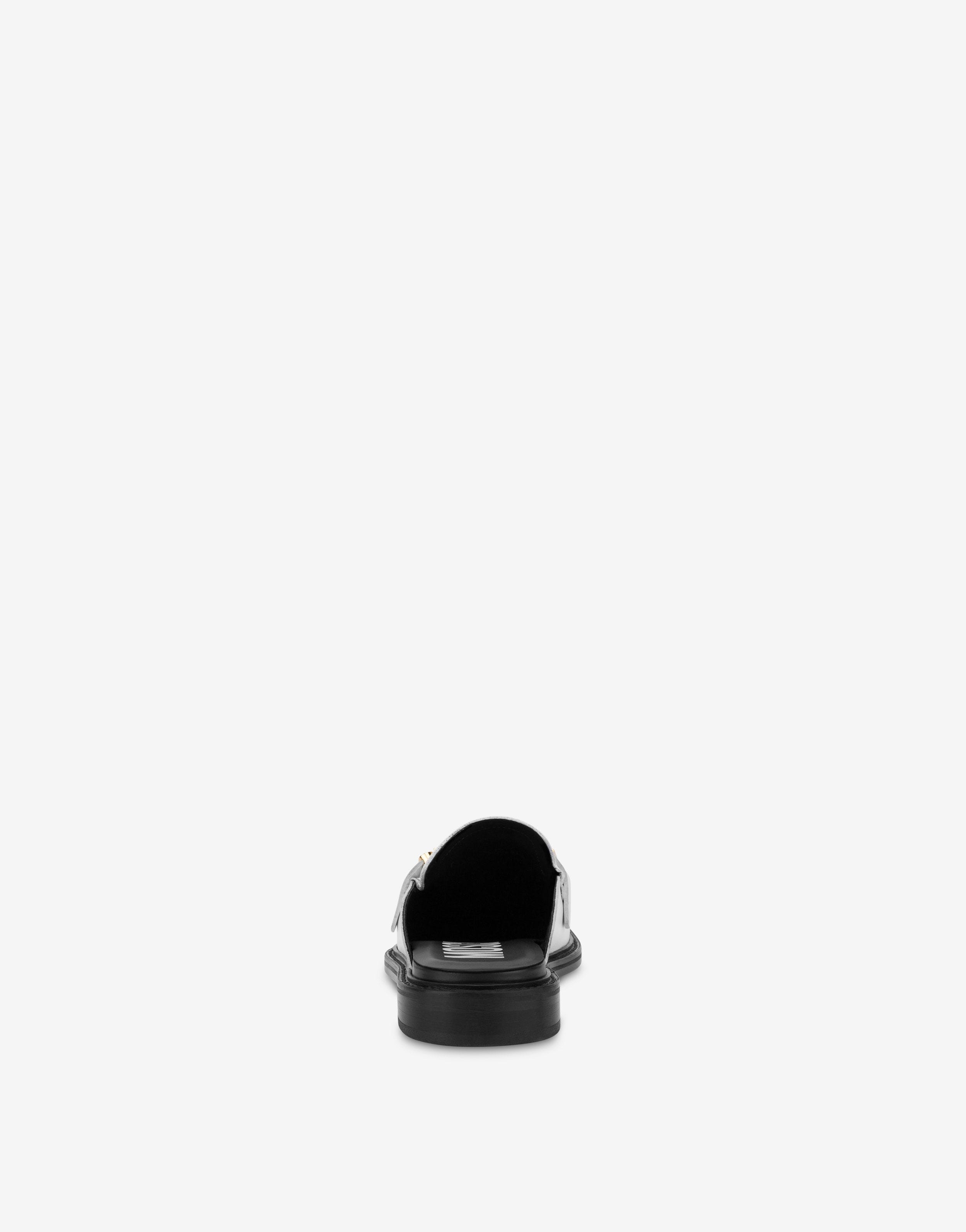 OPEN-TOE JEWEL LOGO LOAFERS - 3