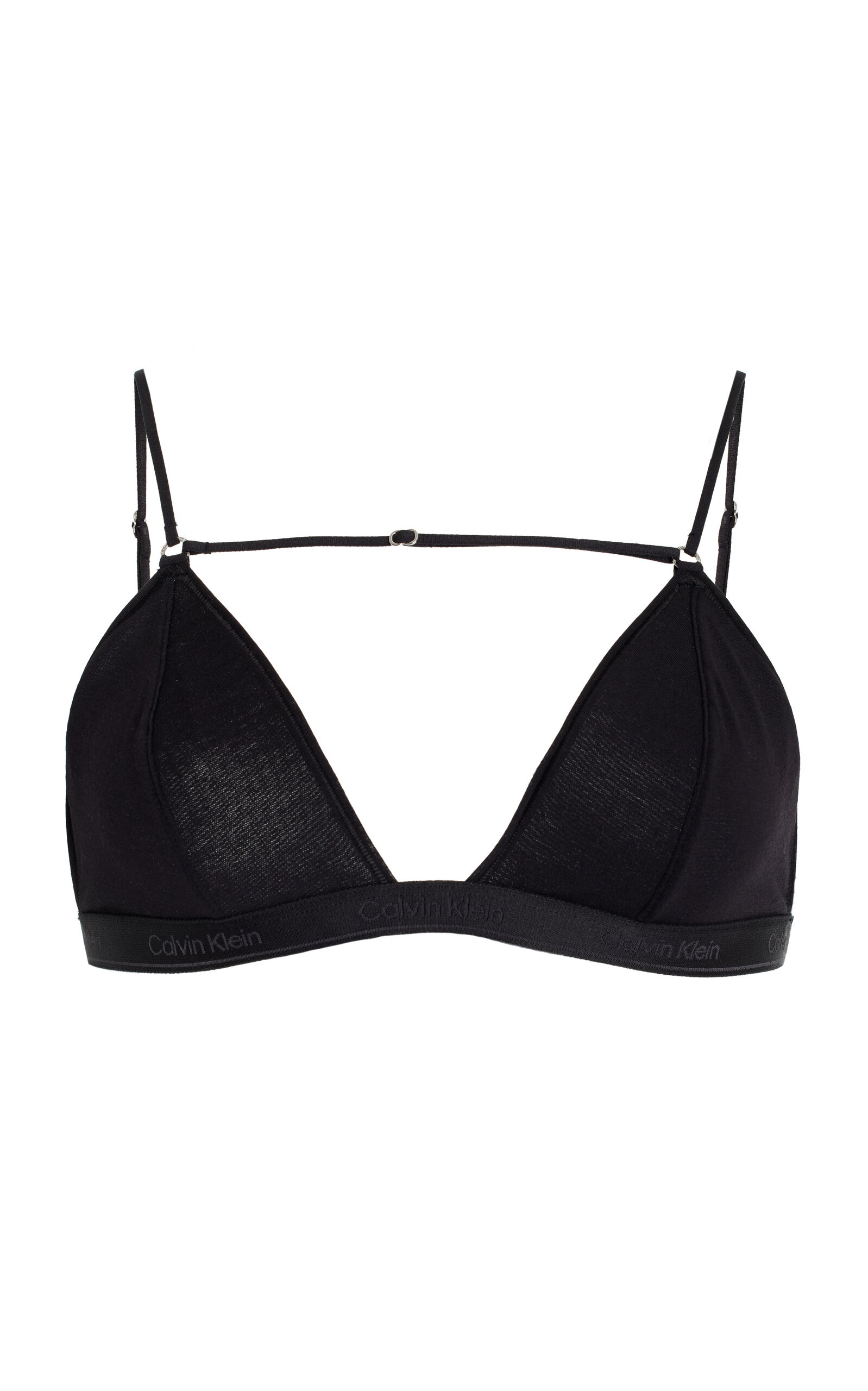 Nensi Dojaka for Calvin Klein Modal-Cashmere Triangle Bra black - 1