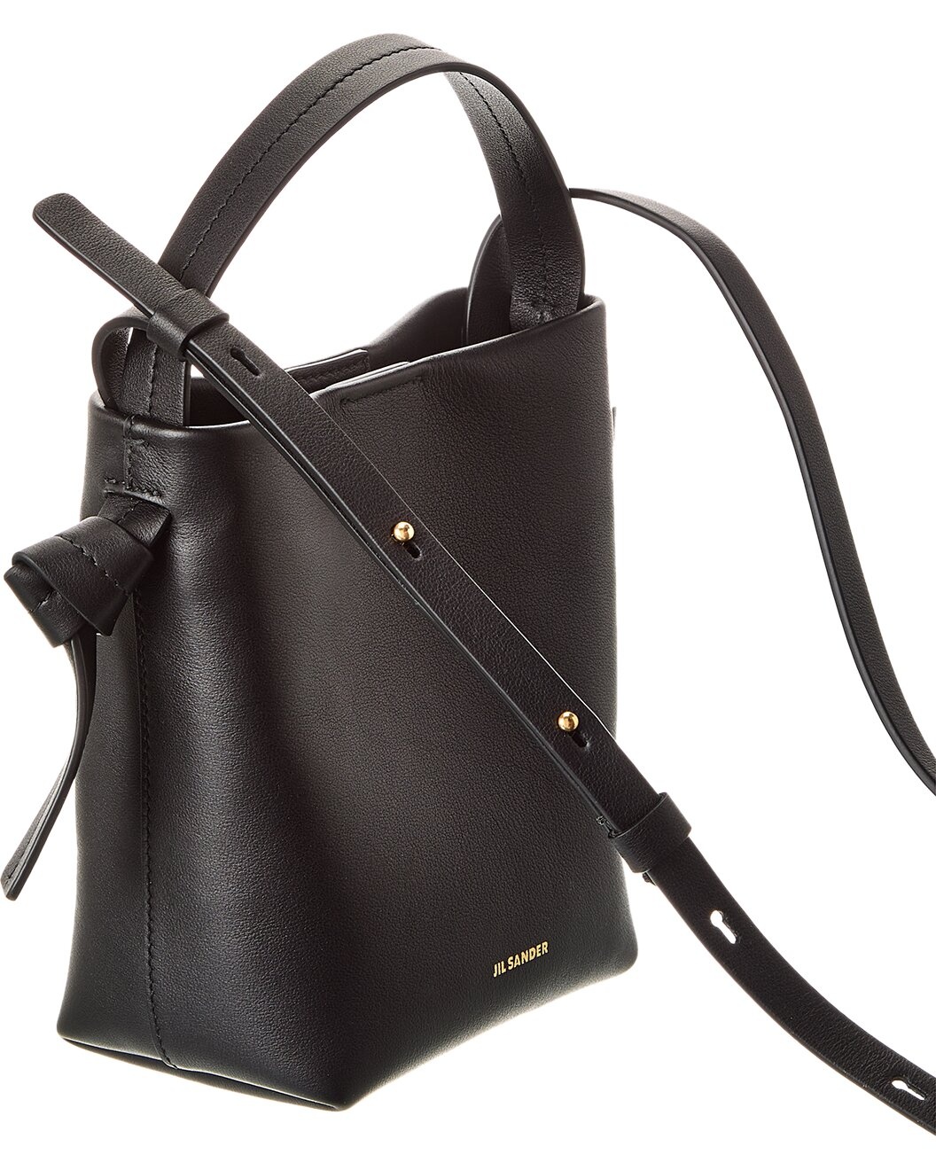 Jil Sander Logo Leather Bucket Bag - 3