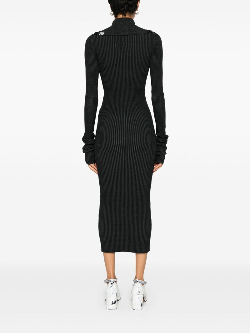 logo-patch midi dress 4