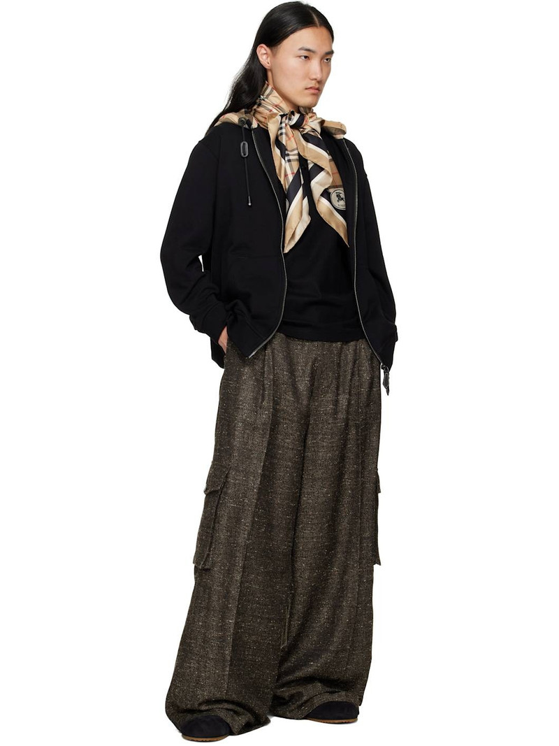 Burberry Beige Check Silk Scarf outlook