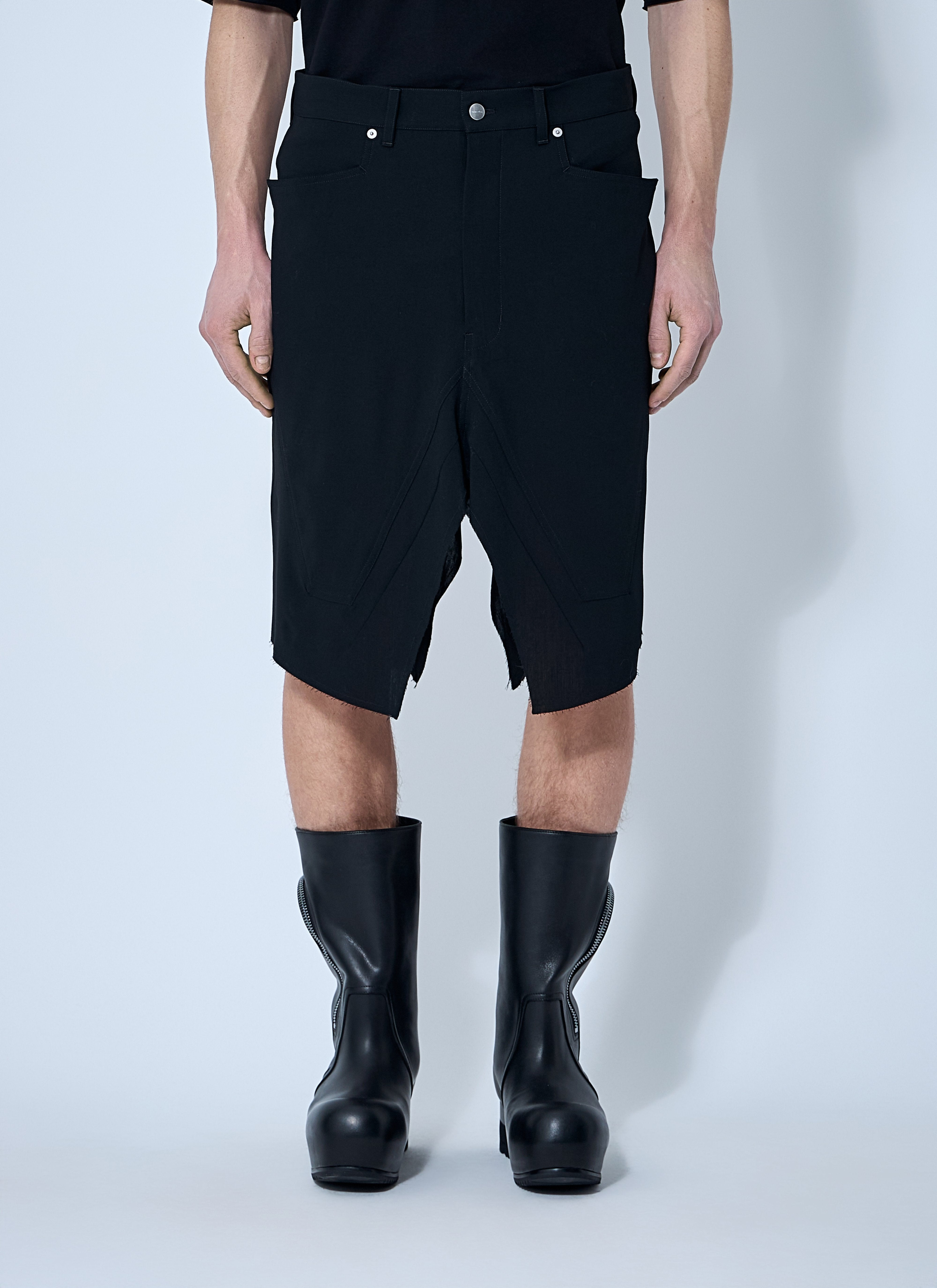 Rick Owens Men Slivered Shorts - 1