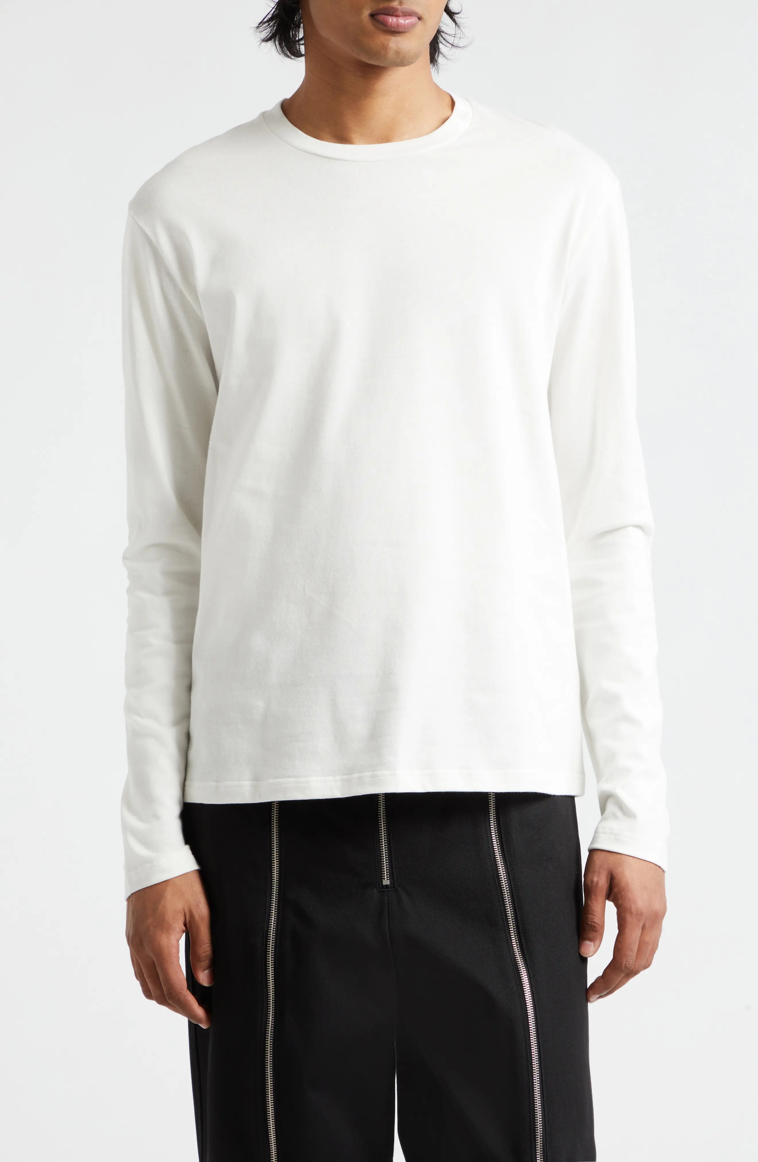 Long Sleeve Cotton T-Shirt - 1