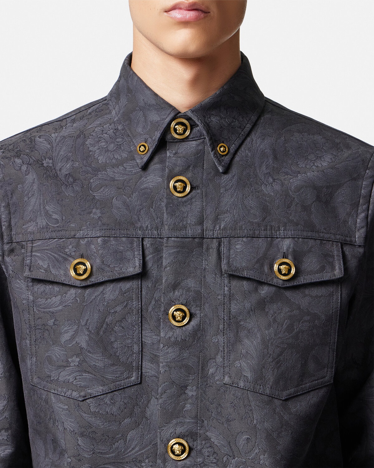 Barocco Jacquard Overshirt - 3