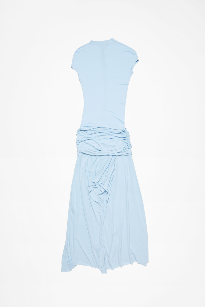 Asymmetric dress - Light blue - 1