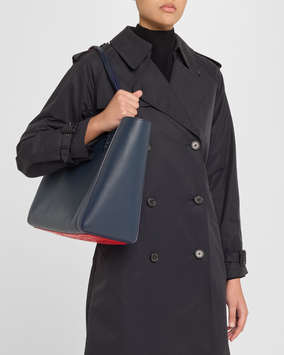 Cabata Soft Large Tote Bag in Grained Leather - 2