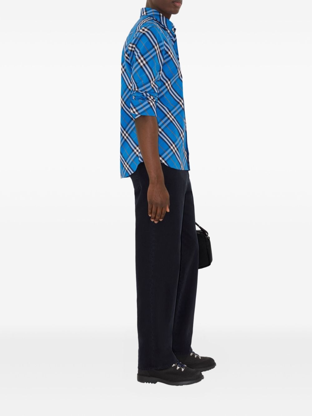 checked cotton shirt - 2