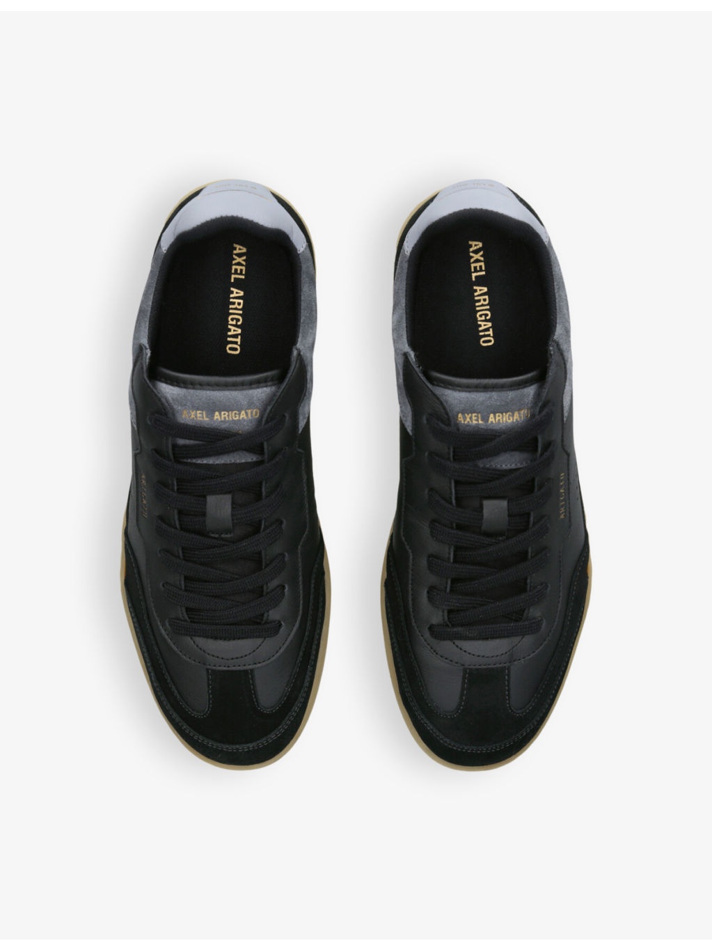 Dice leather and suede low-top trainers - 2