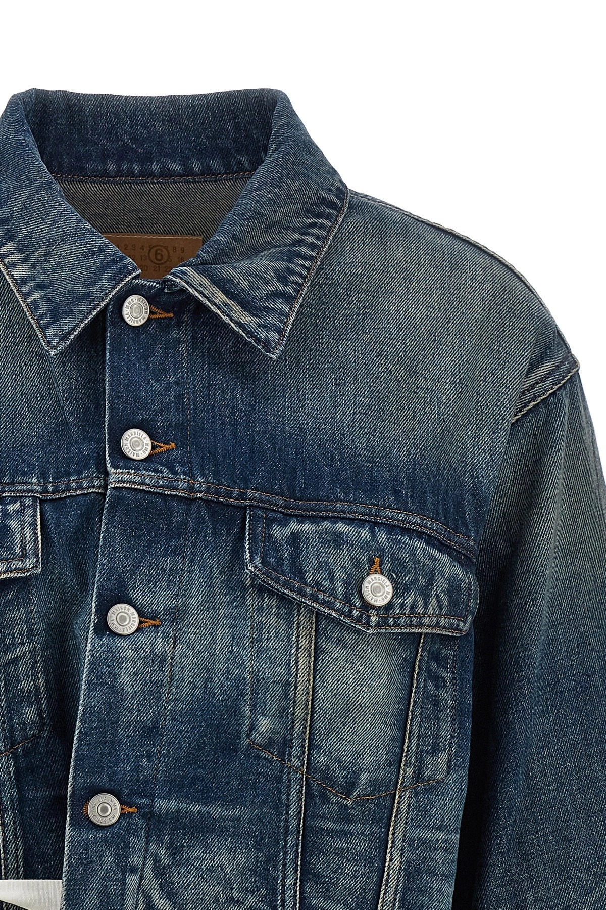 Tape denim jacket - 4