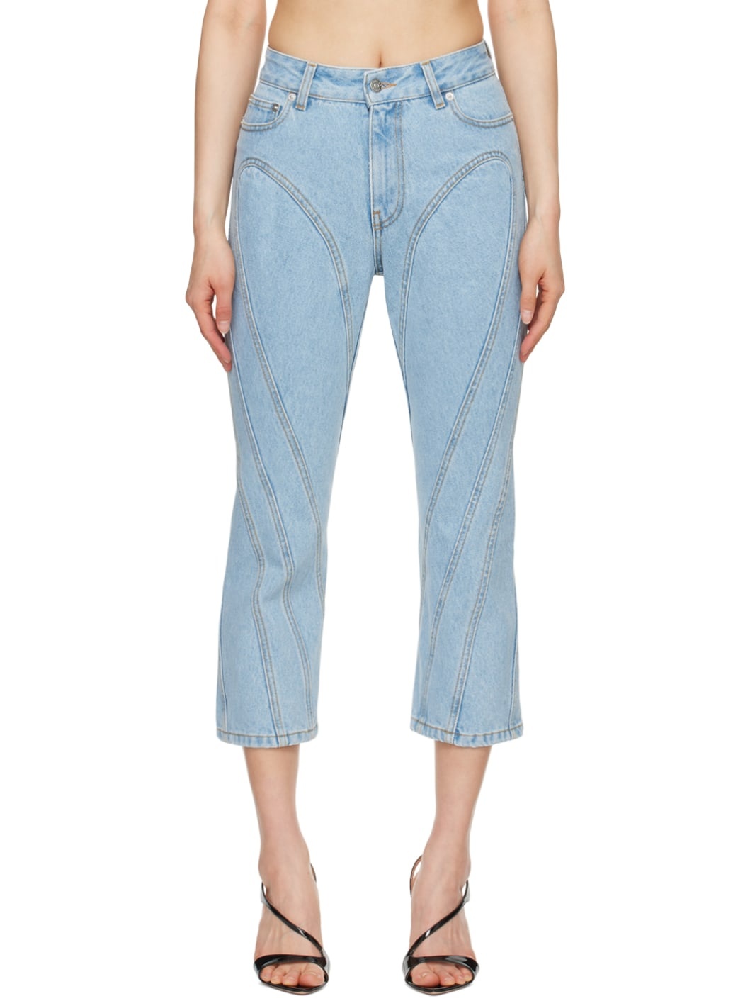 Blue Capri Jeans - 1