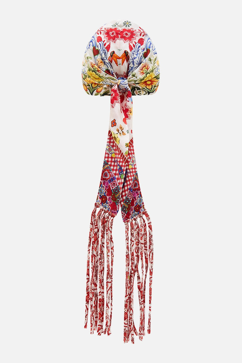 CAMILLA HEADSCARF WITH TASSELS outlook