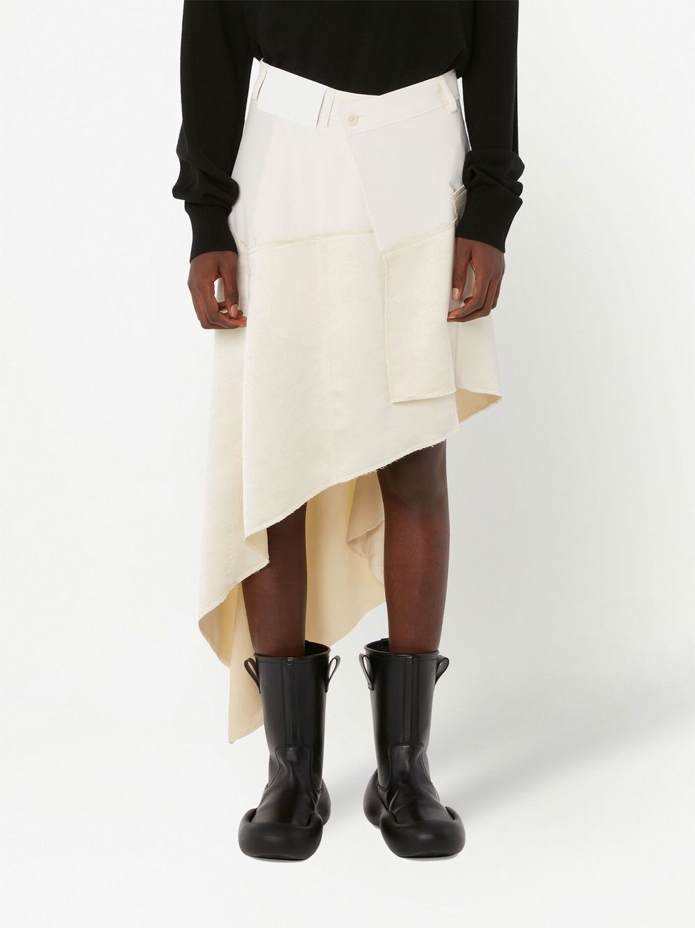 asymmetric midi skirt - 3